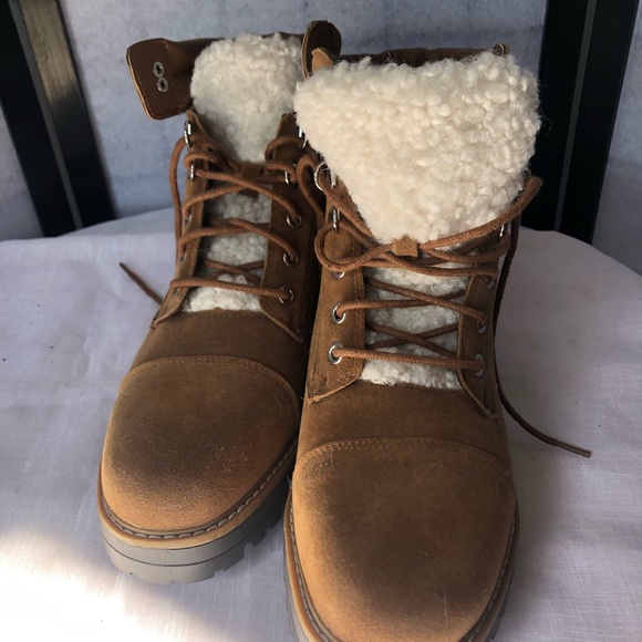 Brand new Time and try suede hiking winter ankle boots size 10 ladies - Picture 5 of 5